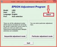 HƯỚNG DẪN RESET TRÀN BỘ ĐẾM (RESET COUNTER) MÁY IN EPSON L805